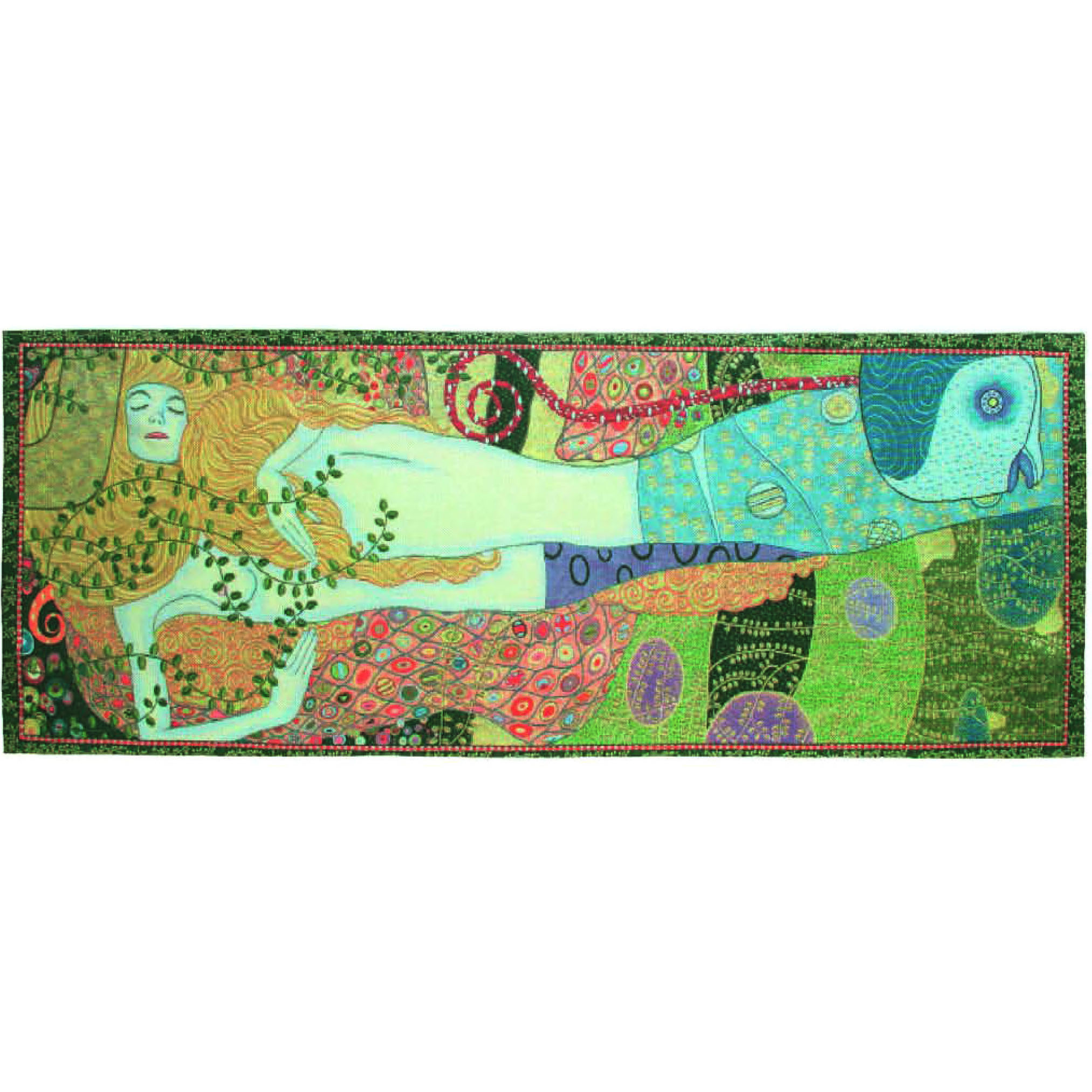 Luka, T1485 Acqua D`Bisce Gustav Klimt <br> Гобелен Acqua D`Bisce Густав Климт <br>размер 180х070
