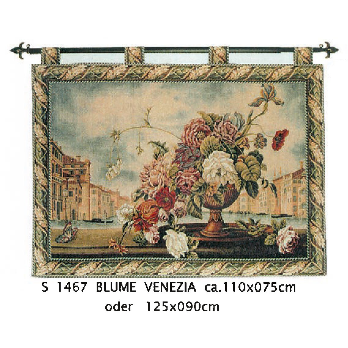 Luka, S1467 Blume Venezia<br> Гобелен Ваза Венеция <br> размер 110х075, 125х090
